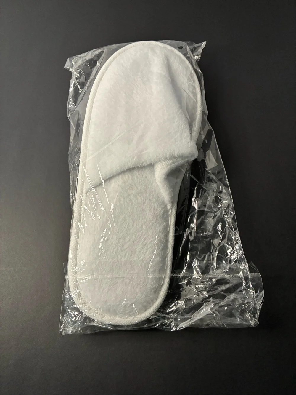 White Slippers - Soft Plush Pair